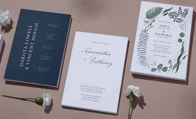 Sustainable Choices for Wedding Invitations and Stationery